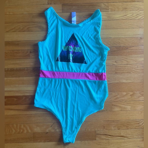 fun shack 80s Workout Fitness Exercise Costumes For Men - Picture 2 of 7